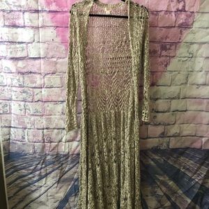 To the floor long cardigan